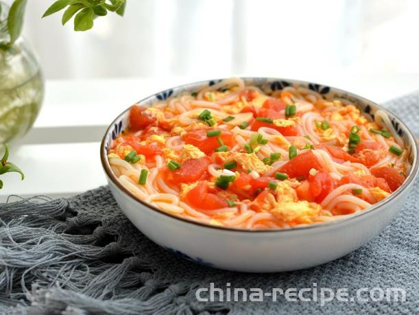 How to make Tomato and egg soup noodles