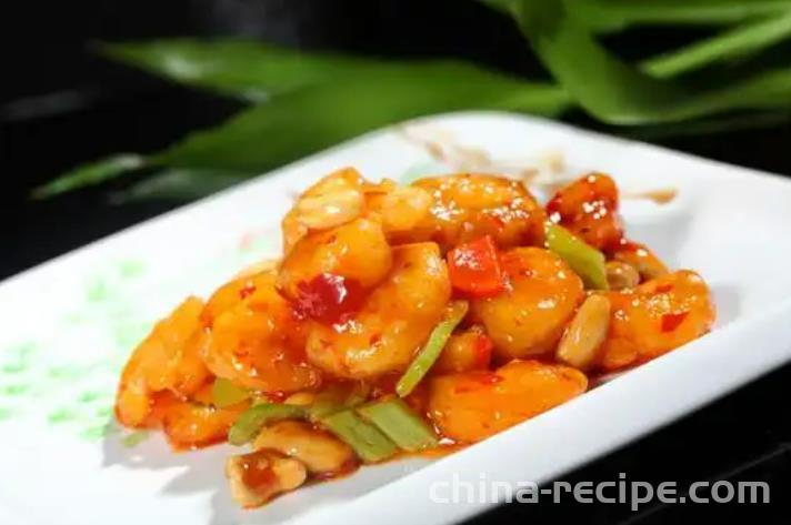 The recipe for Kung Pao shrimp