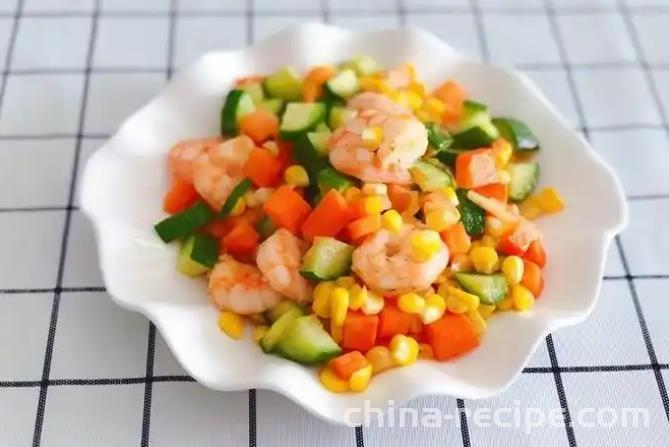 The recipe for colorful shrimp