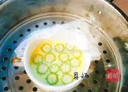 宝宝辅食秋葵鸡蛋羹的做法图解6