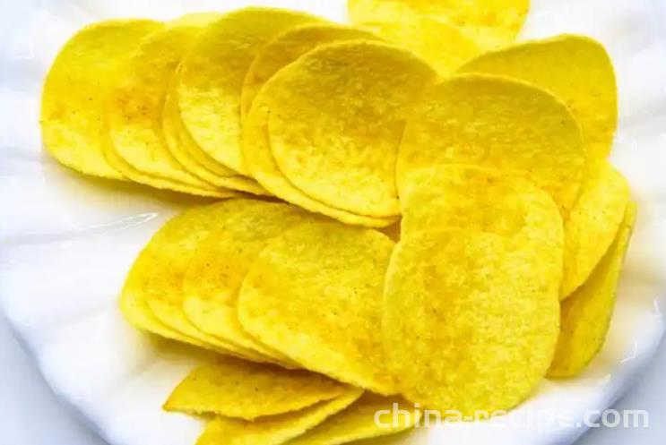 The method of making fried potato chips