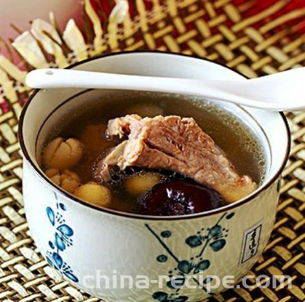 Preparation of Red Date, Lotus Seed, and Pork Rib Soup