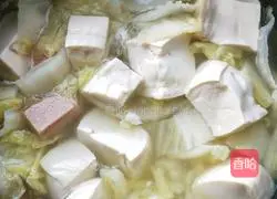 午餐肉豆腐白菜汤的做法图解5