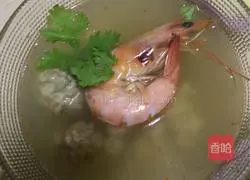 大虾肉丸汤的做法图解7