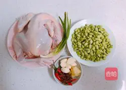 毛豆米烧仔鸡的做法图解1