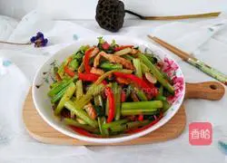 芹菜红椒炒肉丝的做法图解16