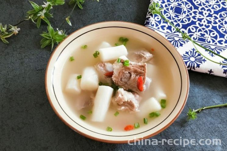 The recipe for yam spine soup