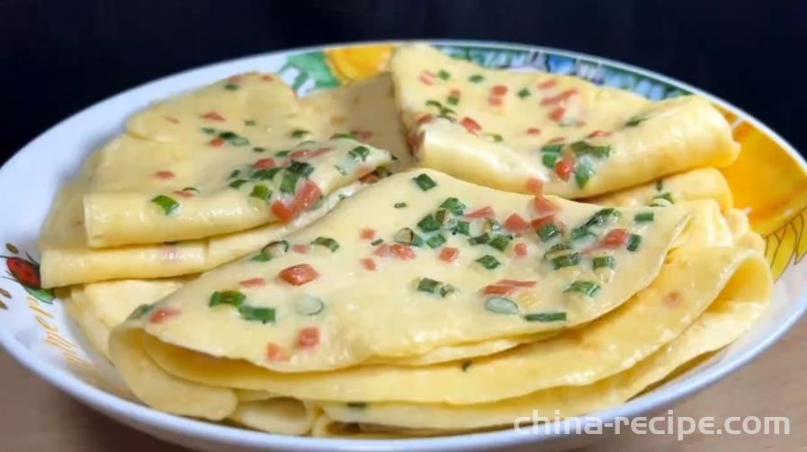 The recipe for egg pancakes