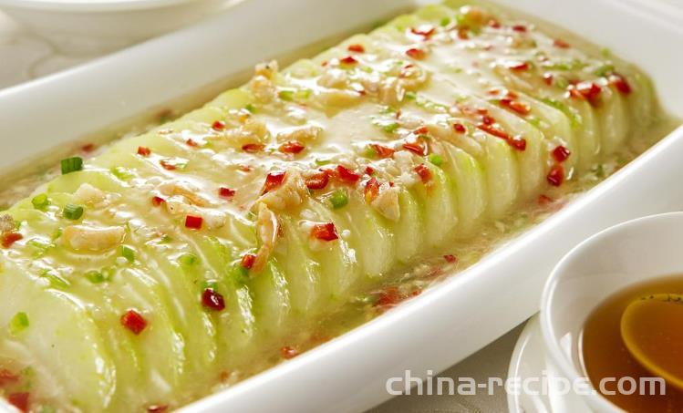 The recipe for spicy shrimp skin and winter melon