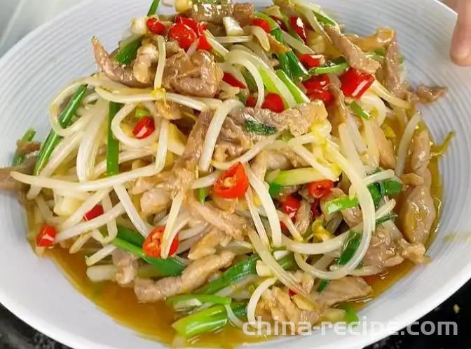 Method for making minced meat and mung bean sprouts