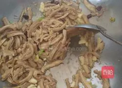 牛肚炒绿豆芽的做法图解4