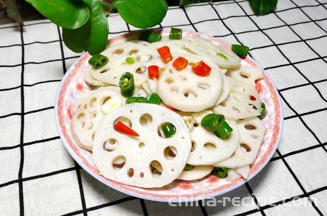 Method for making garlic and lotus root slices