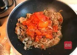 泡菜猪肉烩豆腐的做法图解3