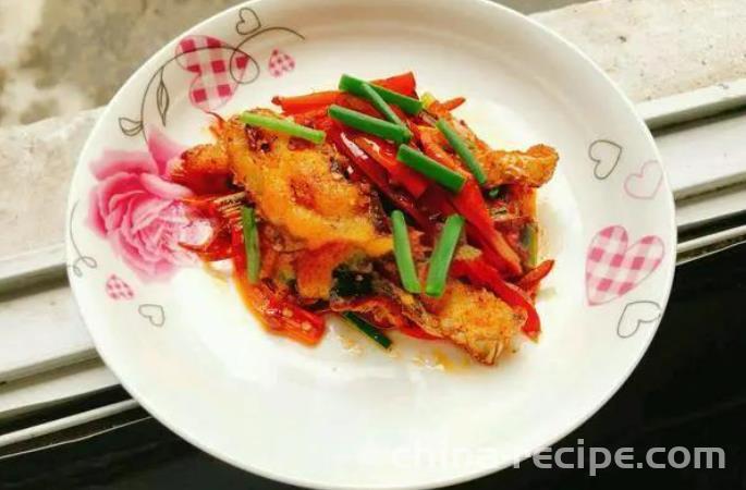 The recipe for red pepper fish chunks