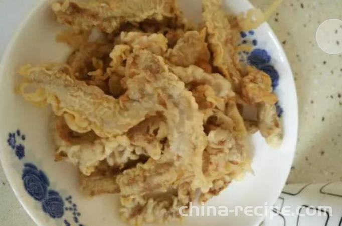 The practice of Soft-fried pork fillet