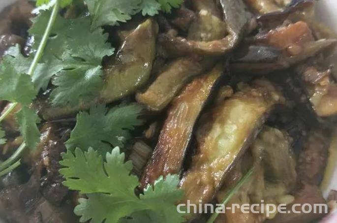 The method of making fish flavored eggplant strips