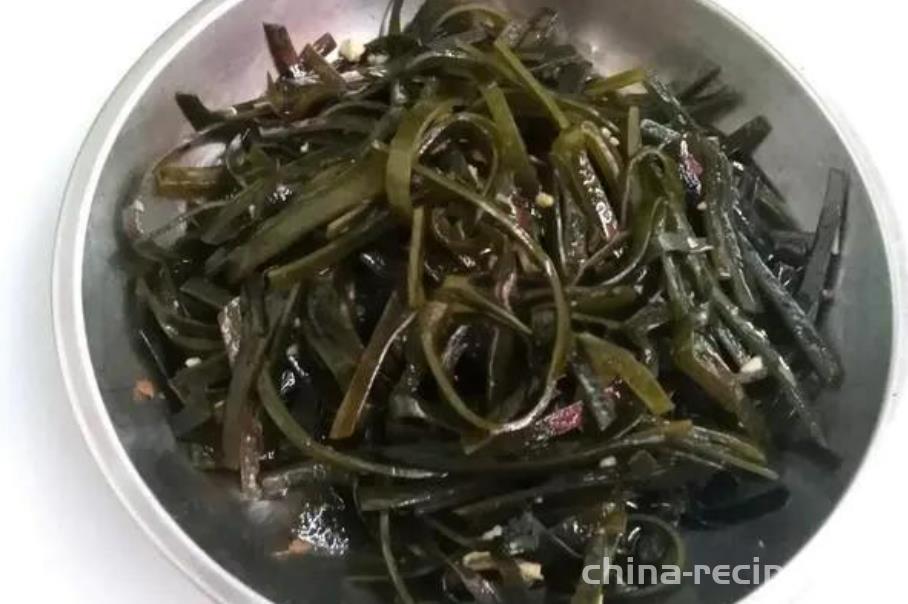 The method of stir frying seaweed