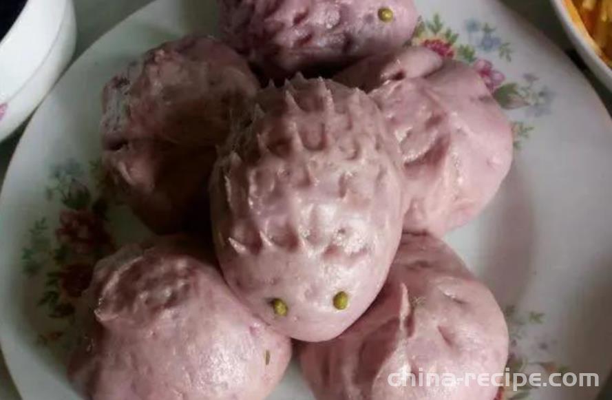 The recipe for Purple Potato Pork Bun