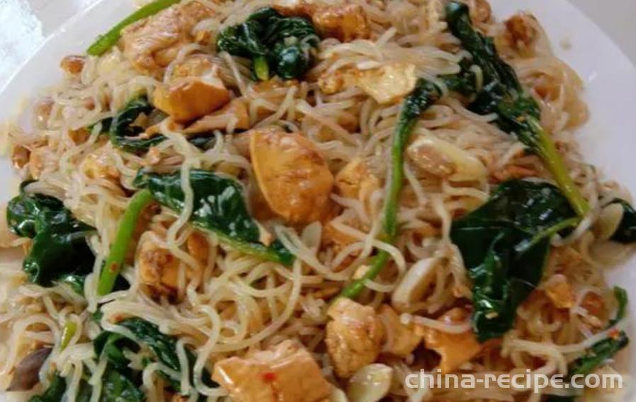 The method of making tofu braised vermicelli