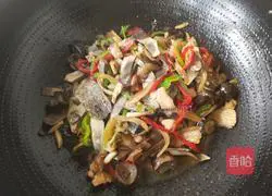 牛肝菌炒肉片的做法图解11