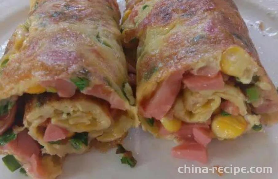 The method of making ham sausage corn rolls