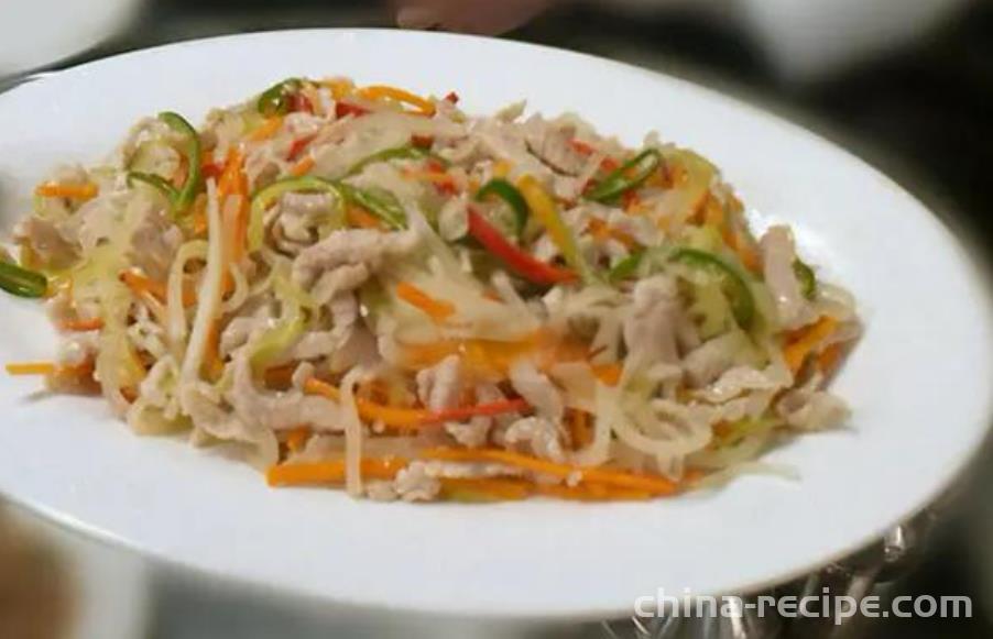 The recipe for Jinxiu shredded pork