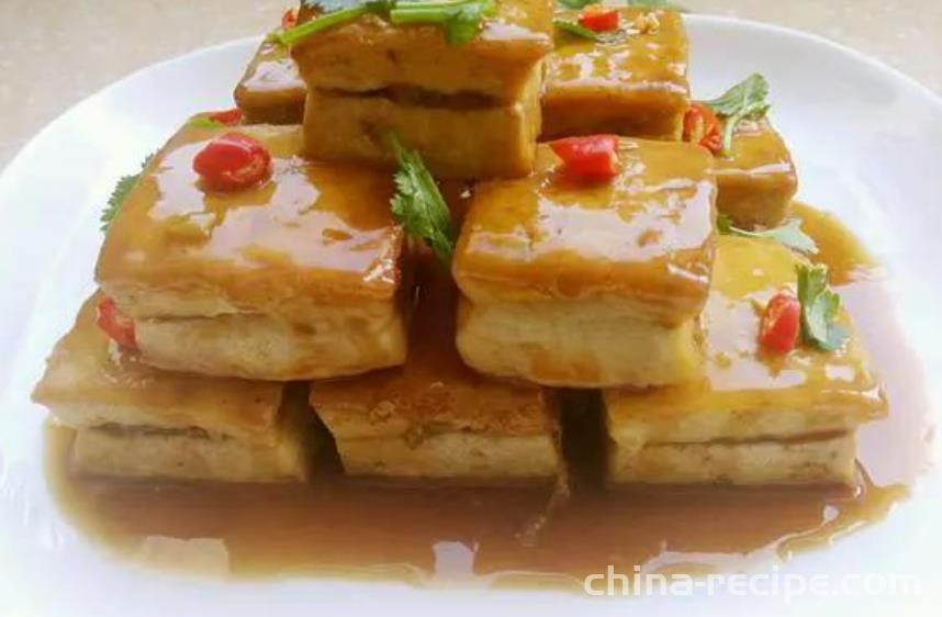 The method of making tofu with collapsed pot