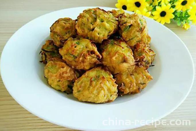 The method of frying radish balls