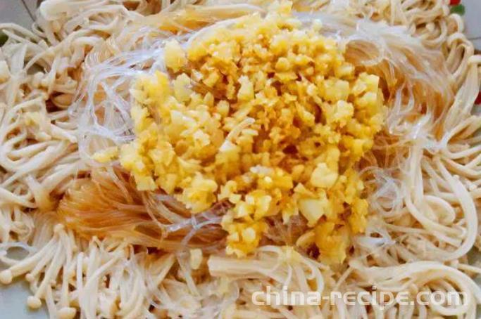 Garlic vermicelli mushroom recipe