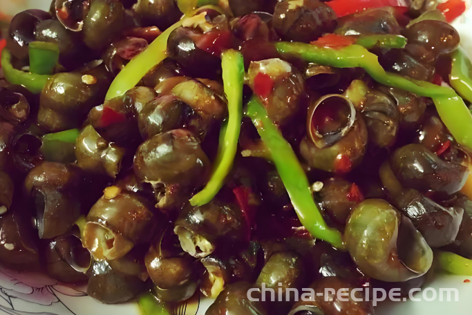 The recipe for spicy snails